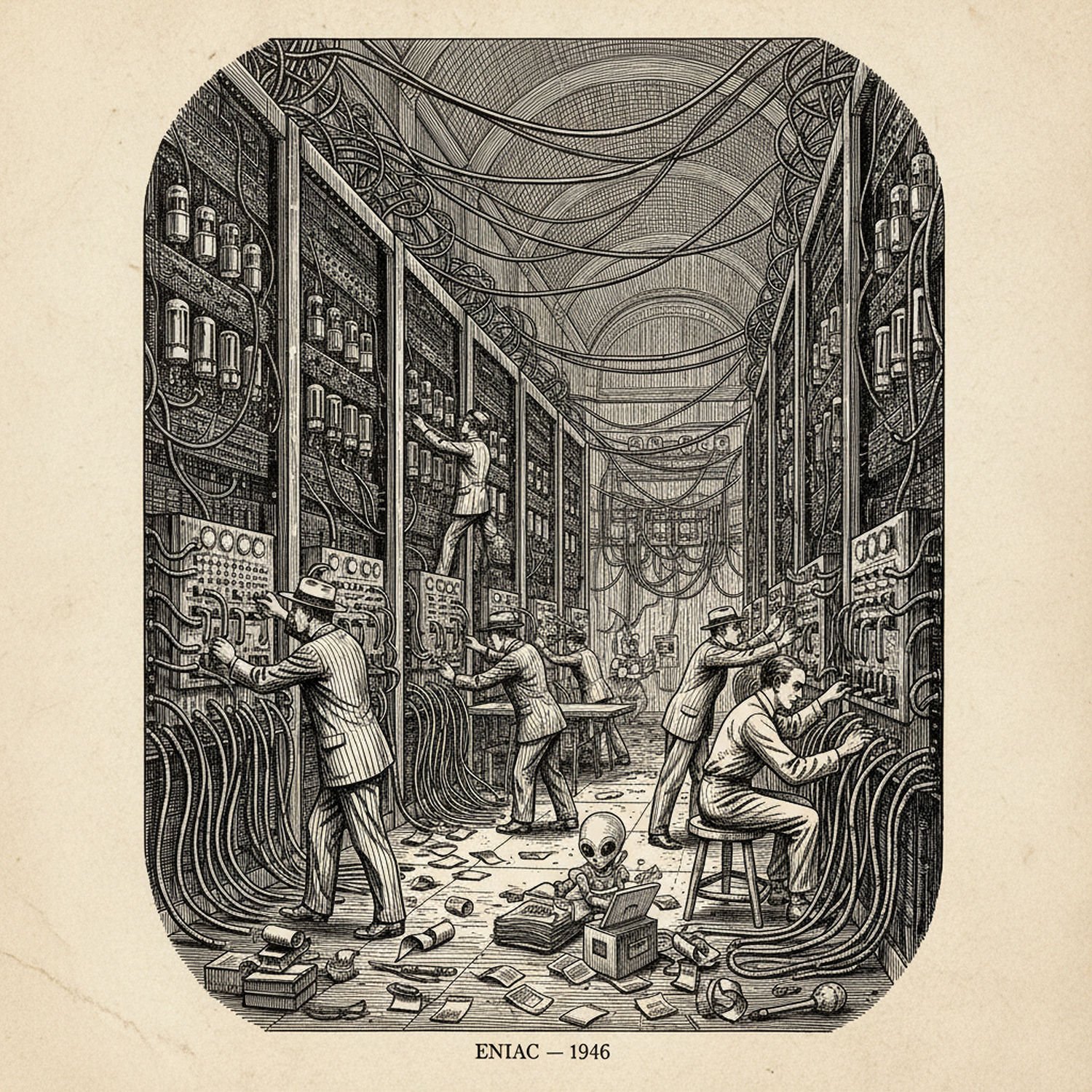 Ilustracja poglądowa do artykułu w kategorii Technologie IT - od liczydła do komputerów