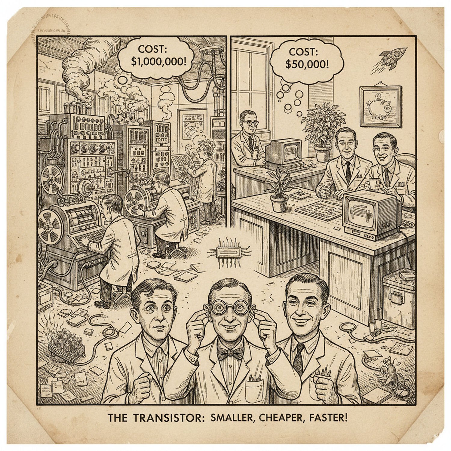 Ilustracja poglądowa do artykułu w kategorii Technologie IT - od liczydła do komputerów