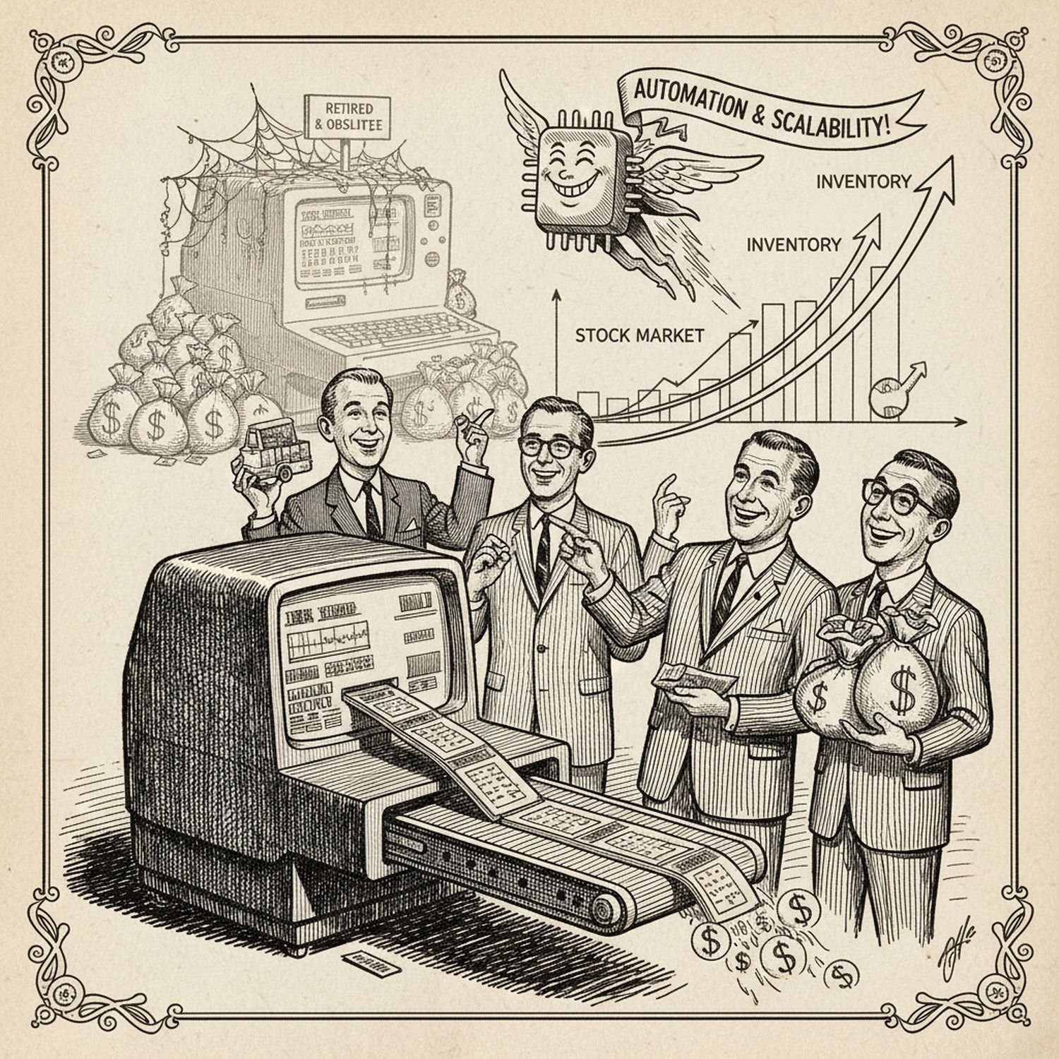 Ilustracja poglądowa do artykułu w kategorii Technologie IT - od liczydła do komputerów