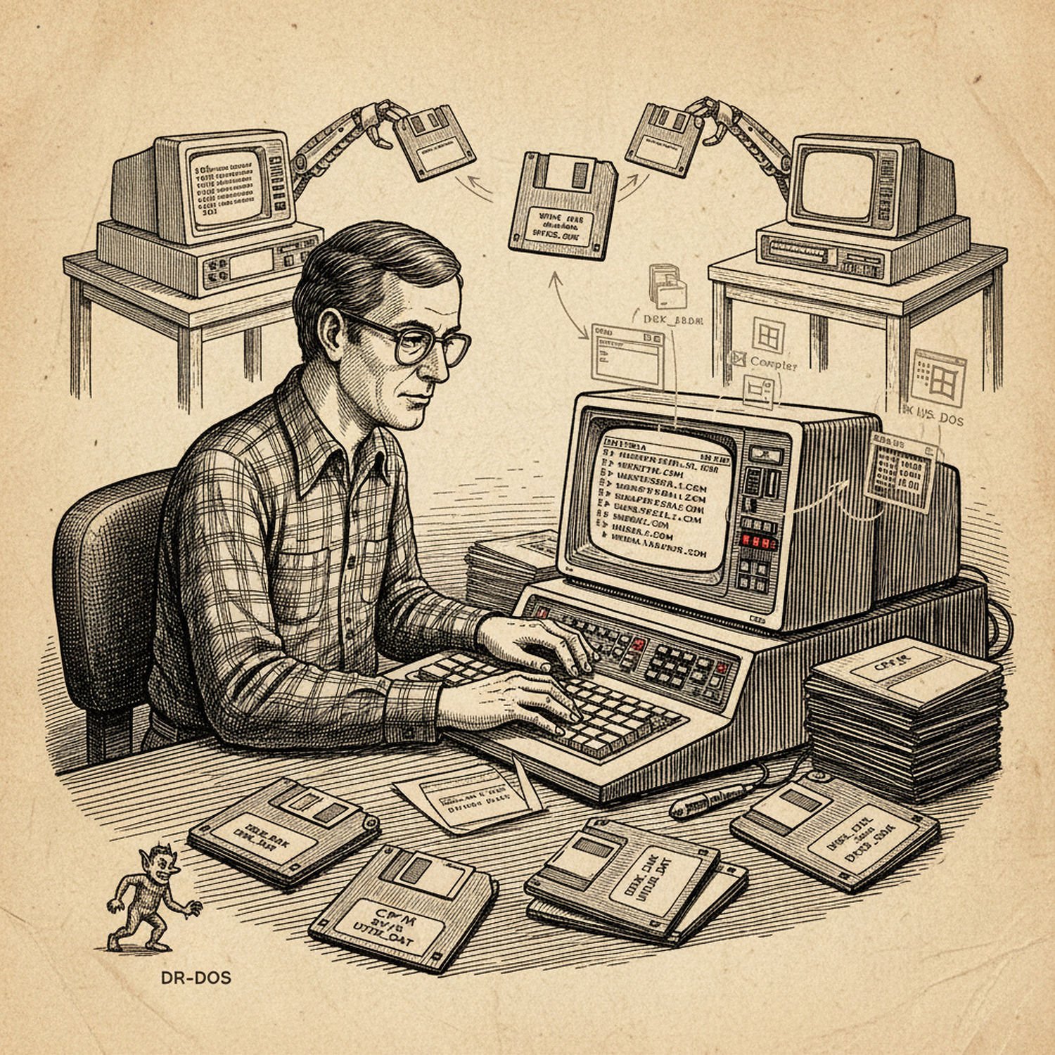 Ilustracja poglądowa do artykułu w kategorii Technologie IT - od liczydła do komputerów