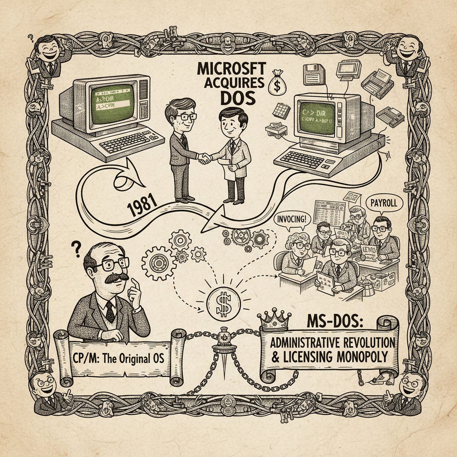 Ilustracja poglądowa do artykułu w kategorii Technologie IT - od liczydła do komputerów