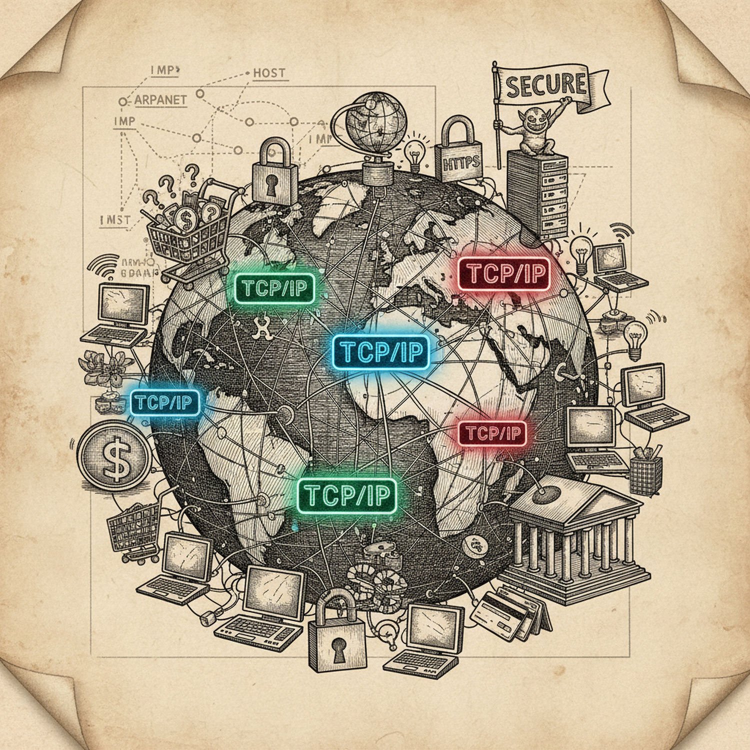 Ilustracja poglądowa do artykułu w kategorii Technologie IT - od liczydła do komputerów