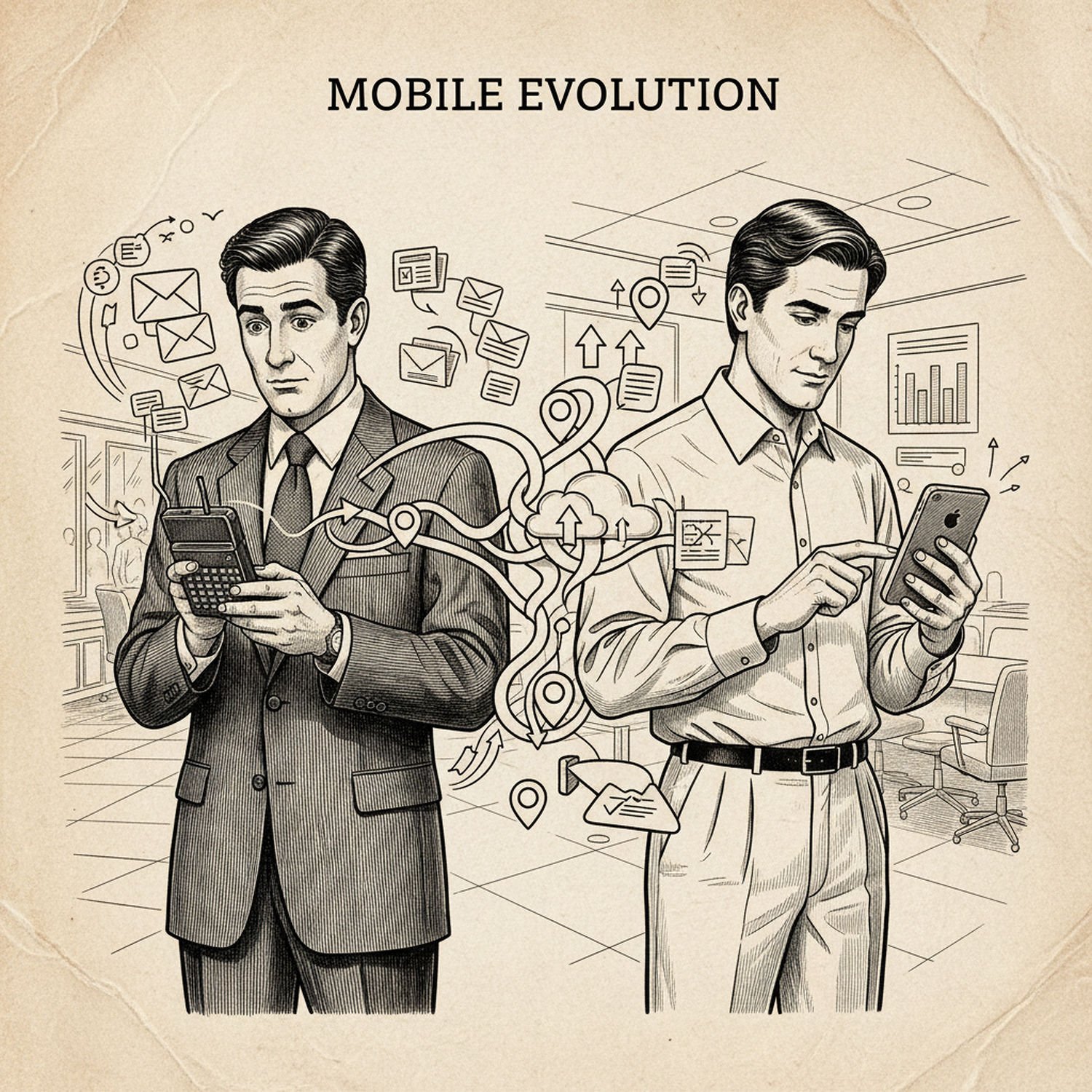 Ilustracja poglądowa do artykułu w kategorii Technologie IT - od liczydła do komputerów