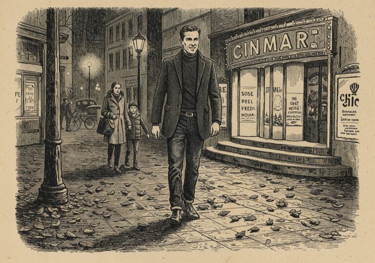 Stylowa grafitowa marynarka – elegancki look na wieczór w kinie