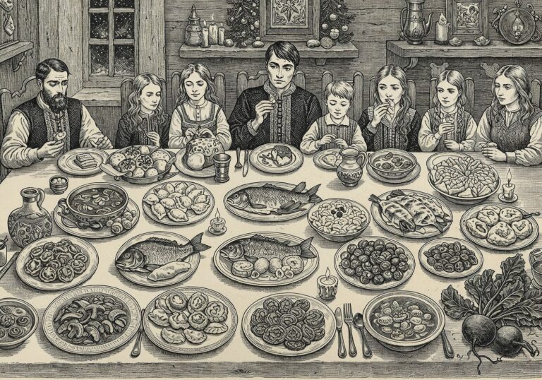 Symbolika dwunastu potraw wigilijnych – korzenie tradycji i jej historyczna ewolucja