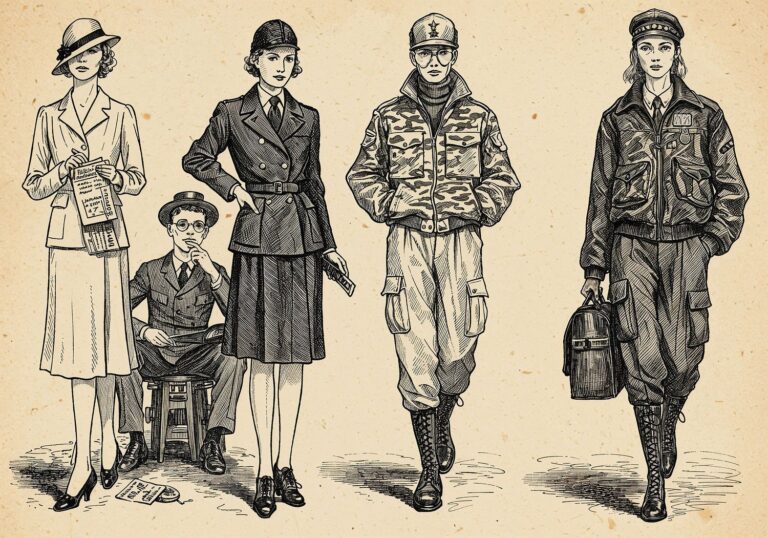 Wpływ wojen na modę – od pragmatyzmu racjonowania do kreatywnych militarnych inspiracji