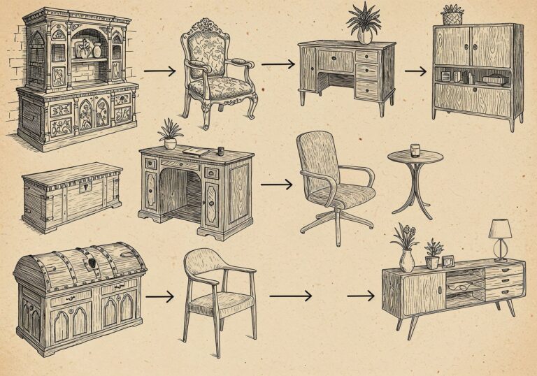 Drewno w sercu wnętrz – od ciężkiego dębu po lekki jesion w historii stylów