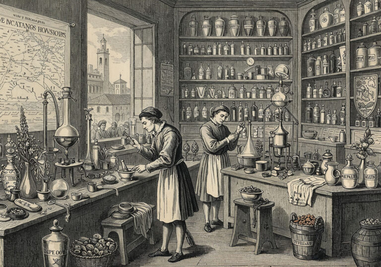 Narodziny profesjonalnej pielęgnacji – rola cechów aptekarzy w renesansowej Florencji i Wenecji