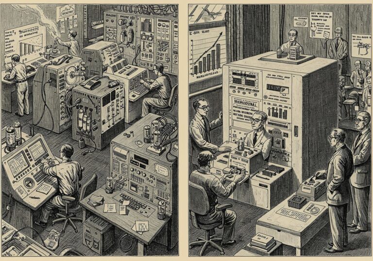 Przejście z lamp na tranzystory – rewolucja biznesowa w erze komputerów lat 50.