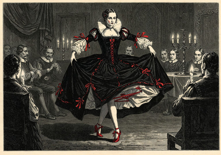 Hiszpańskie stroje dworskie z czasów Inkwizycji – surowość z ukrytym uwodzeniem