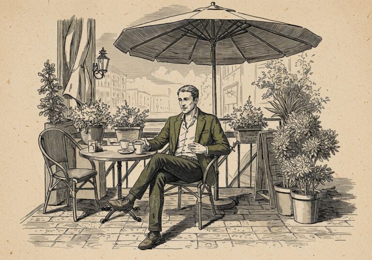 Stylowy casual na popołudniowe spotkanie – oliwkowa marynarka z zamszu w harmonijnym zestawie