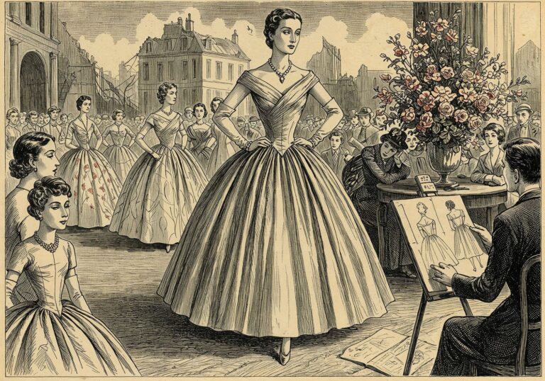 Christian Dior i narodziny New Look – jak sylwetka klepsydry odrodziła modę po II wojnie światowej