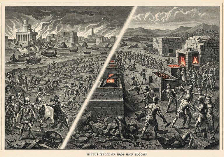 Brąz upada, żelazo wstaje – kryzys epoki brązu i narodziny nowej ery