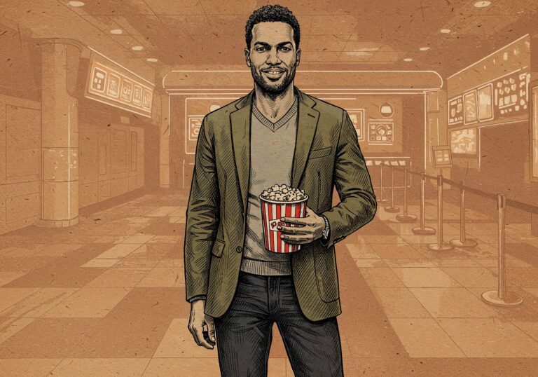 Oliwkowa marynarka na kinowy wieczór – stylowa kompozycja dla mężczyzn o szerokich barkach