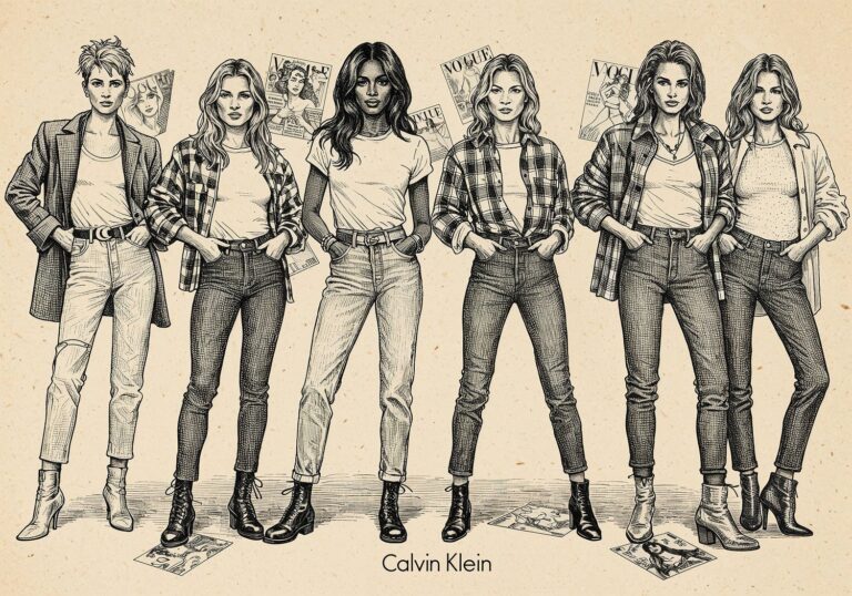 Moda lat 90. – narodziny supermodelek i odrodzenie prostoty w świecie przesady