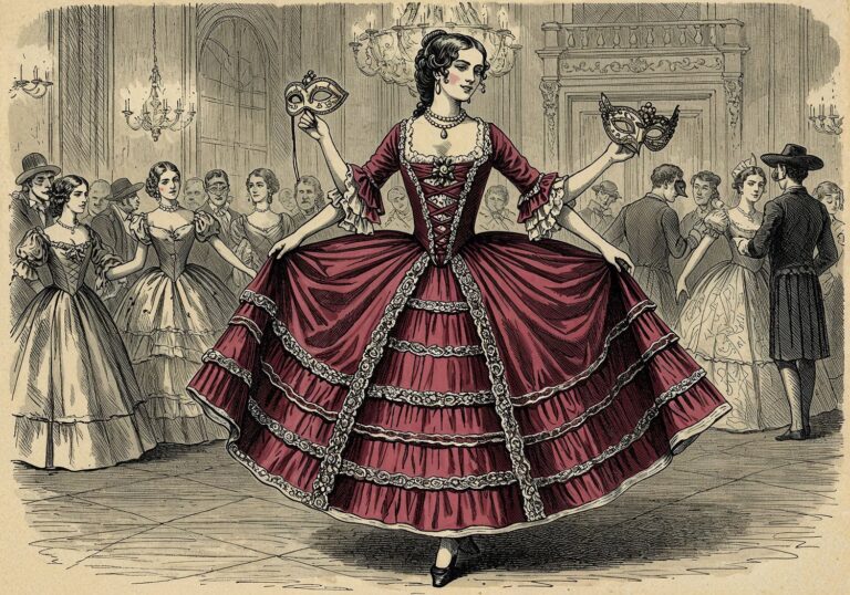 Portugalskie stroje rokoko z XVIII wieku – falbany i dekolty pełne iberyjskiego temperamentu