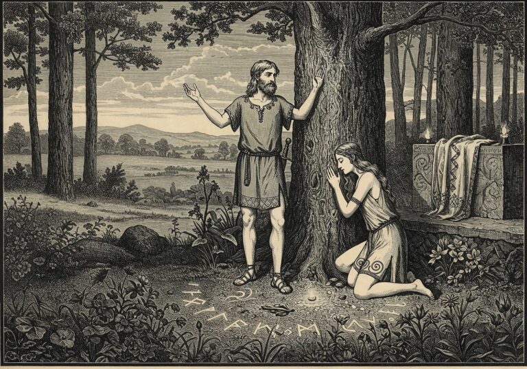 Mistycyzm i nagość w starożytnych celtyckich szatach iberyjskich druidów i druidess – od wolności do dworskich inspiracji