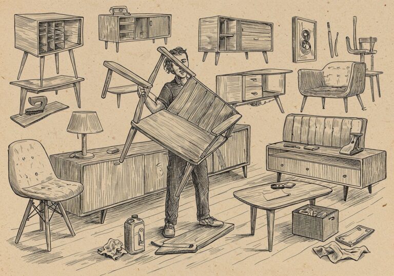 Vintage hunting – odkrywanie i odrestaurowywanie perełek Mid-Century Modern