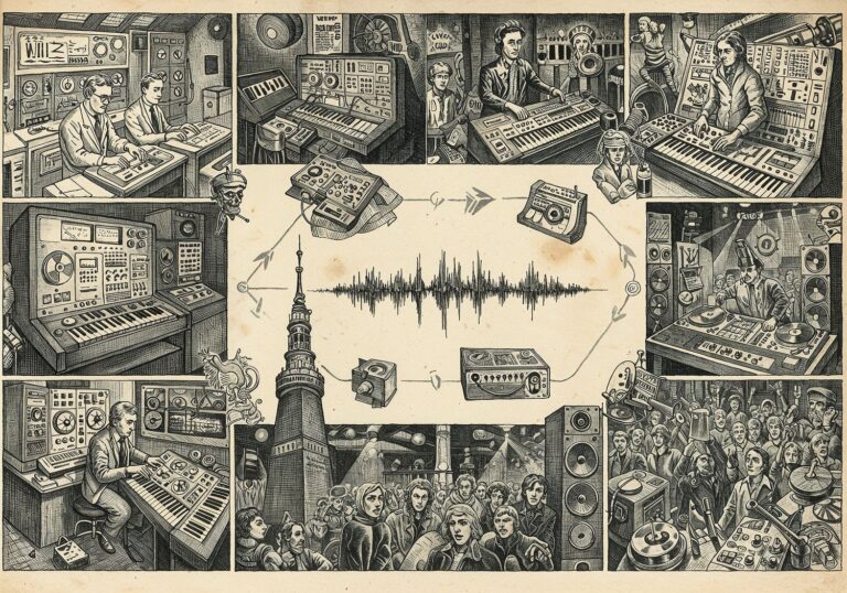 Historia polskiej muzyki elektronicznej – Od eksperymentalnych studiów radiowych do nowoczesnego techno i ambientu