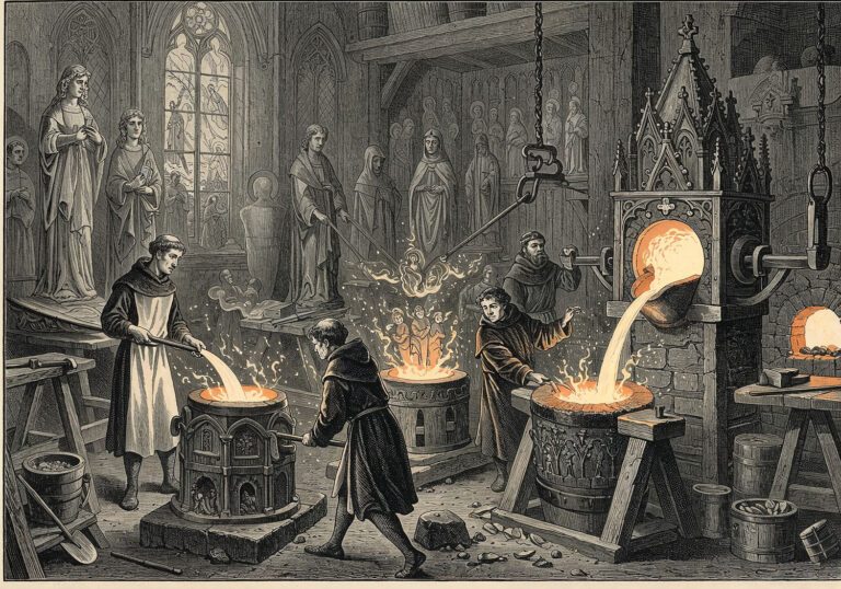 Odkrywanie średniowiecznej magii żeliwa – sztuka odlewów w relikwiarzach i figurach świętych