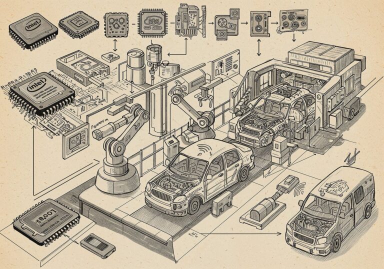 Jak mikroprocesory Intela zmieniły łańcuchy dostaw – od chipu 4004 do rewolucji w motoryzacji