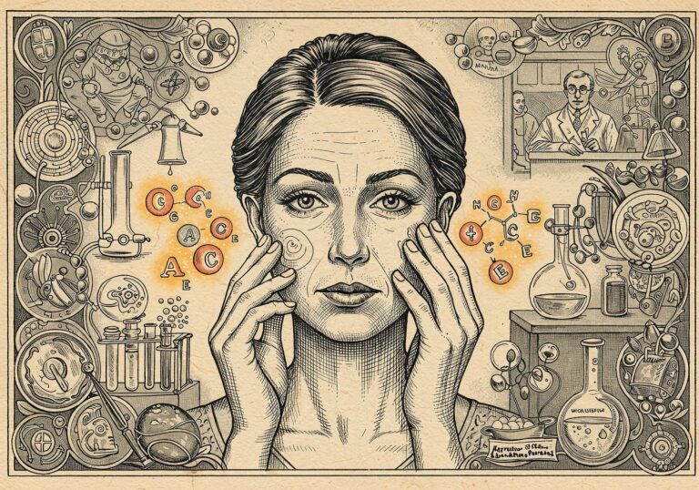 Witaminy A, C i E w kremach – przełomowe odkrycie dla walki z oznakami starzenia w średnim wieku