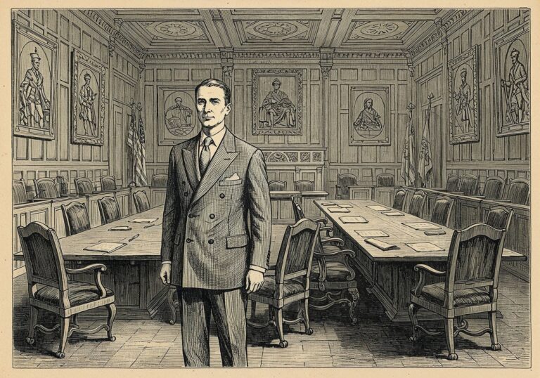 Elegancja w szarości – klasyczny garnitur na formalne spotkania w ratuszu