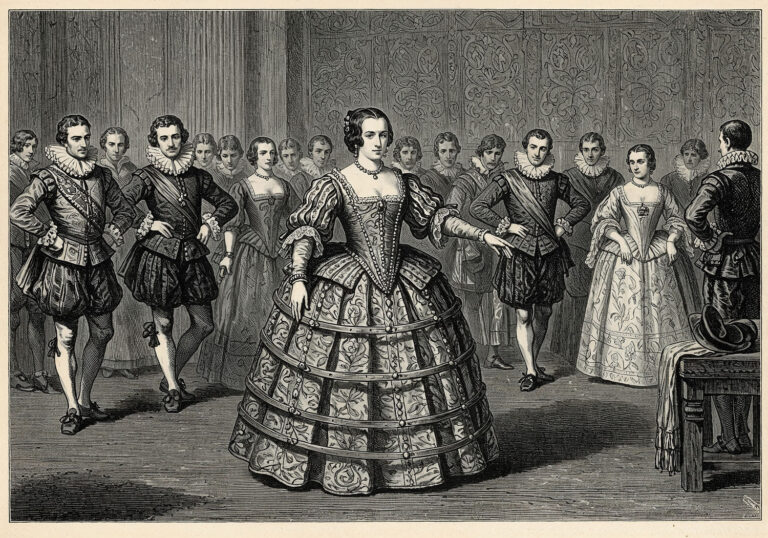 Hiszpańskie farthingale – sztywne spódnice rewolucjonizujące modę dworską XVI wieku