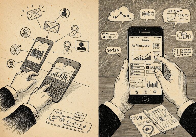 Ewolucja smartfonów – od BlackBerry do iPhone’a i rewolucja w mobilnym CRM