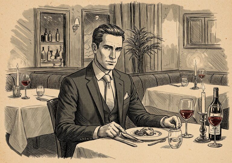 Elegancja w szarości – klasyczny garnitur na oficjalną kolację