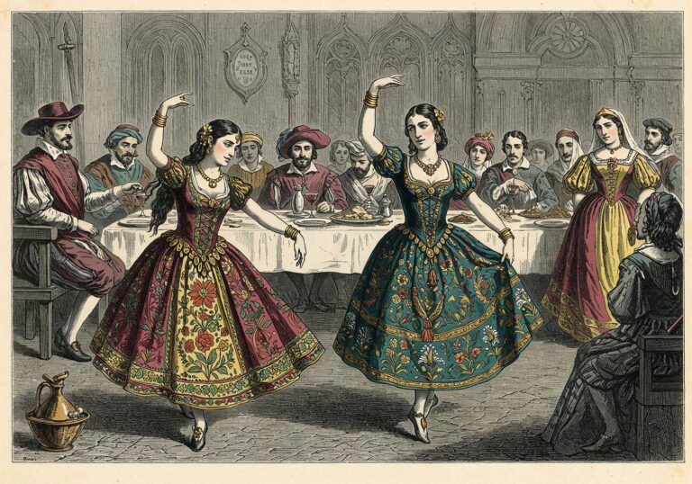 Portugalskie stroje dworskie w epoce wielkich odkryć – egzotyczne tkaniny z Brazylii i Indii