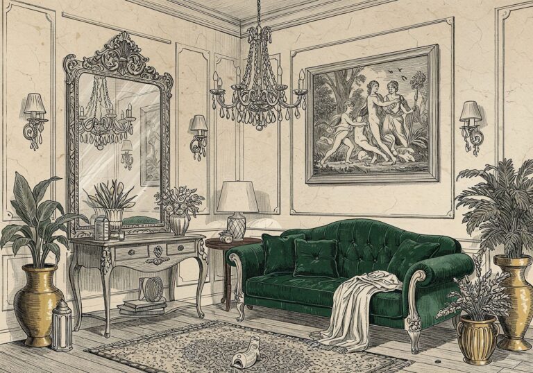 Barokowy przepych w małym mieszkaniu – to możliwe!