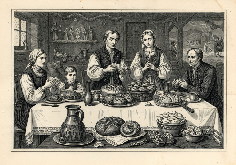 Chleb wigilijny – historia i symbolika pieczywa w tradycji kolacji wigilijnej