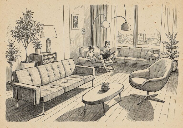 Najwygodniejsze sofy Mid-Century Modern – przewodnik po kultowych modelach łączących styl i komfort
