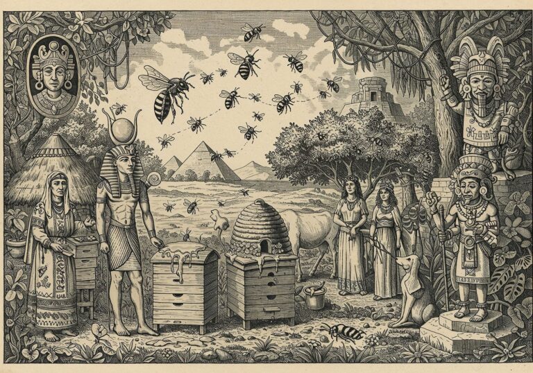 Pszczoły w historii i mitologii świata – od starożytnego Egiptu po słowiańskie legendy i wierzenia Majów