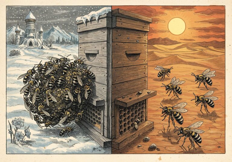 Pszczoły w ekstremalnych warunkach – od syberyjskich mrozów po saharyjskie upały