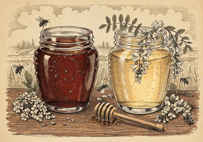 Miód gryczany kontra miód akacjowy – polski pojedynek smaków i właściwości odżywczych