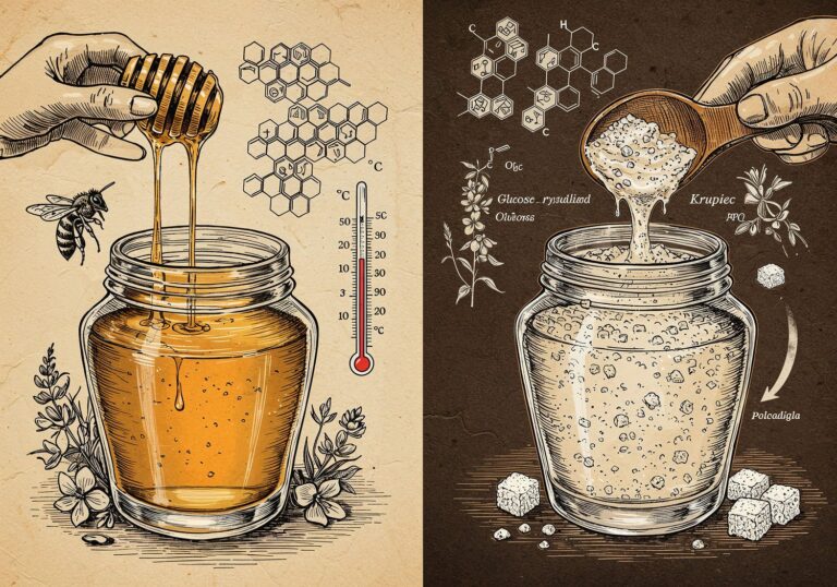 Krystalizacja miodu – naukowe tajemnice procesu, który intryguje i niepokoi konsumentów