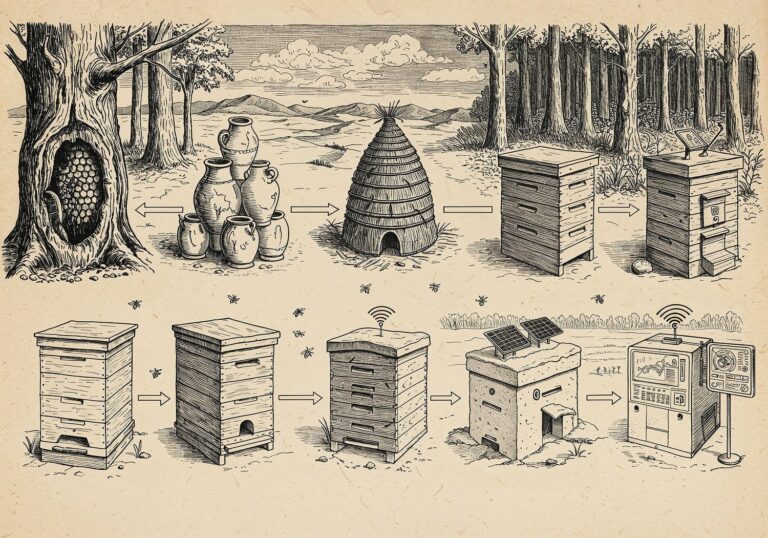 Od naturalnych dziupli do inteligentnych uli – ewolucja architektury pszczelich domostw