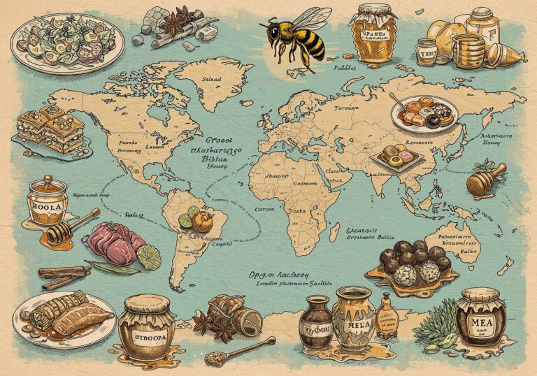 Podróż przez świat miodowych smaków – produkty pszczele w globalnej gastronomii