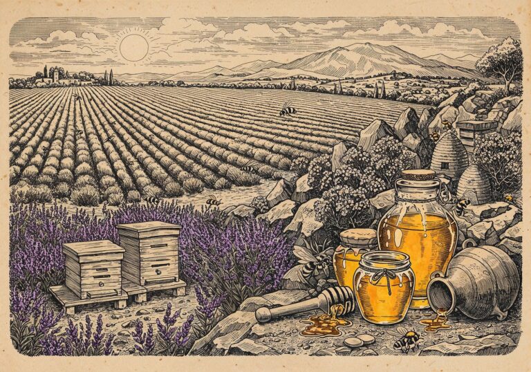 Miód lawendowy z Prowansji i tymiankowy z Grecji – basen Morza Śródziemnego jako kolebka aromatycznych skarbów pszczół