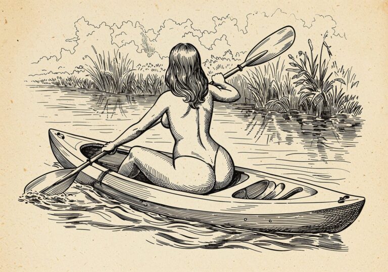 Wiosłowanie kajakiem po rzece – sekret zgrabnych pleców i ramion dla sukienek bez pleców