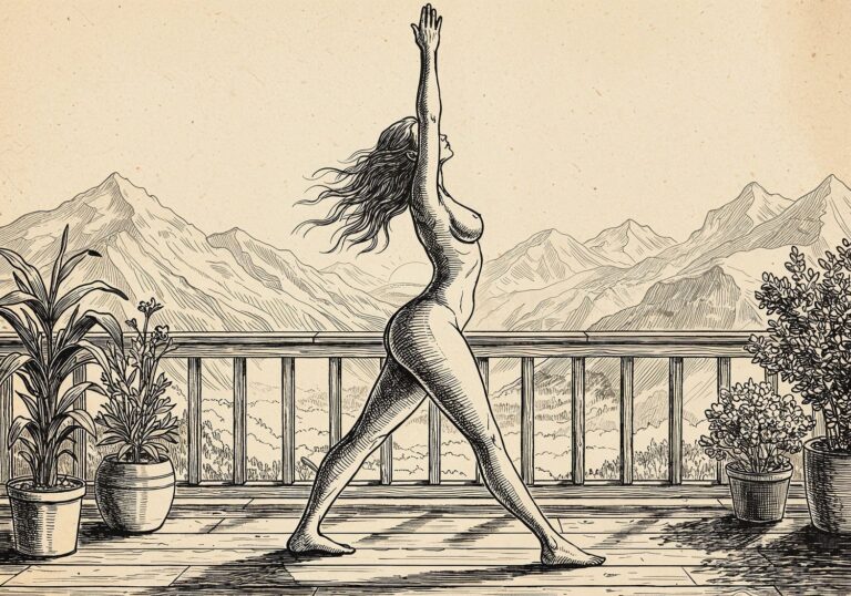 Joga na tarasie lub polanie – wydłuż sylwetkę i odkryj zmysłową gibkość