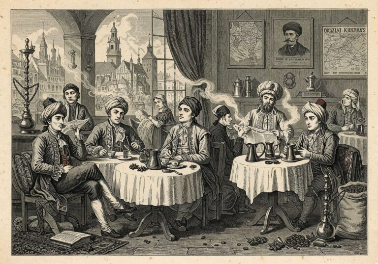 Krakowska kawa i pierwsze kawiarnie – jak osmański napój podbił podniebienia mieszczan