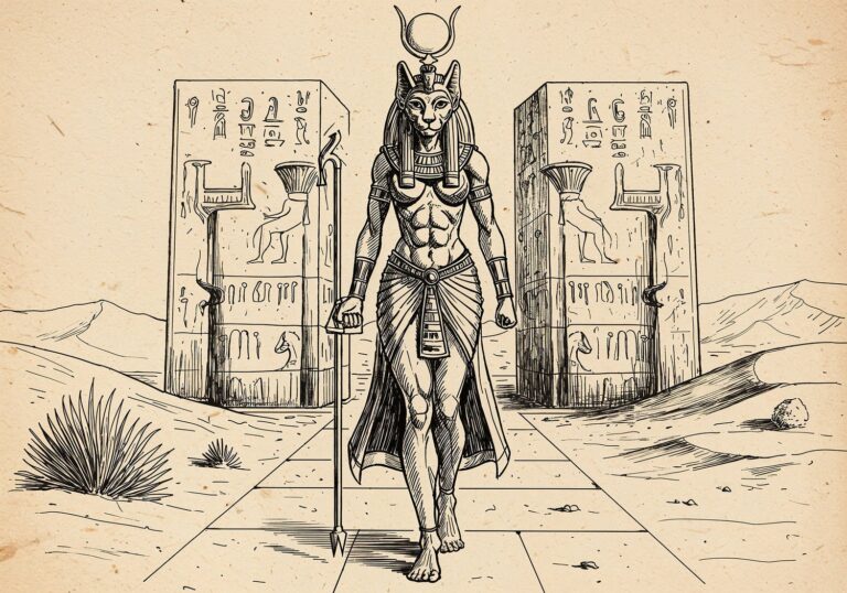 Sekhmet – egipska lwica w złotym blasku drapieżnej elegancji