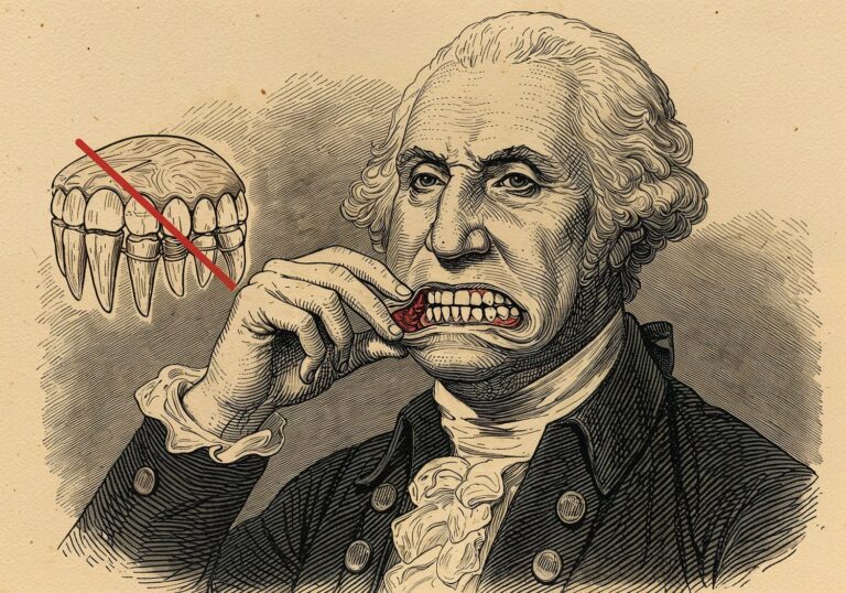 George Washington i mit drewnianych zębów – obalanie legendy o cierpieniu pierwszego prezydenta USA