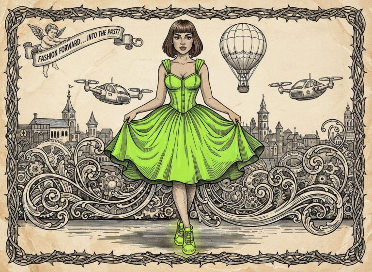 Zalotna sukienka w limonkowym odcieniu – hołd dla pin-up girls z lat 50.