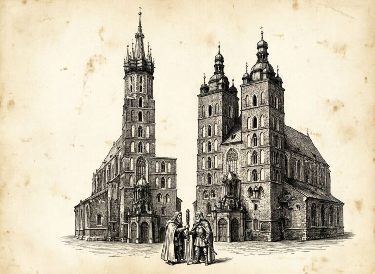 Legenda o dwóch wieżach kościoła Mariackiego – dlaczego architektoniczny asymetryzm stał się symbolem Krakowa